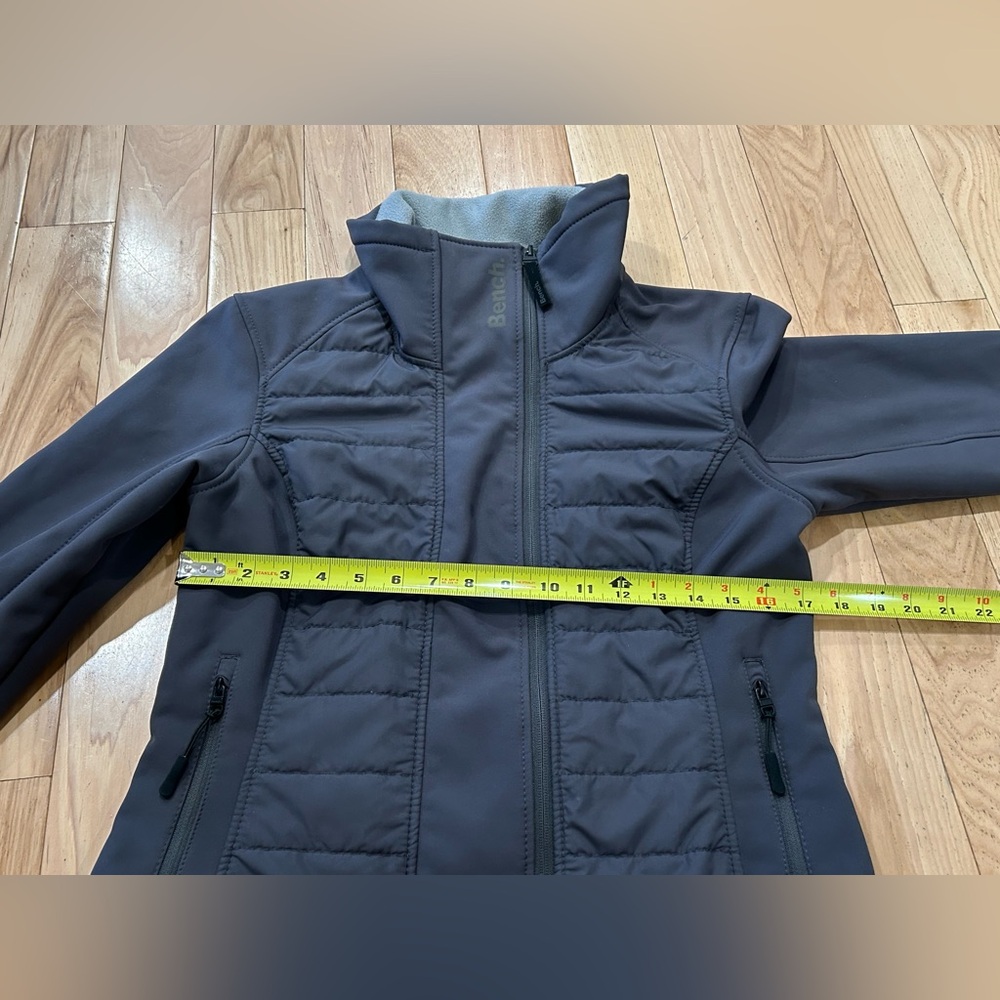 Bench Wisecrack Hybrid Dark Grey Moto Jacket - Women’s Size Large - Picture 7 of 8